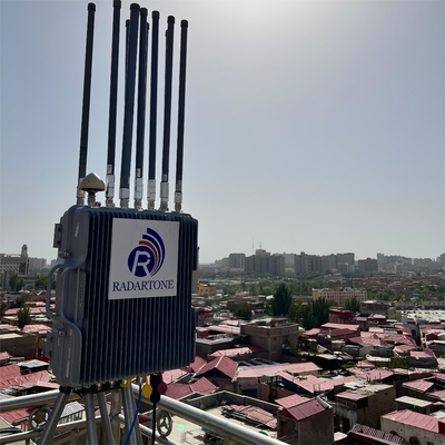 Système de radar de frontière numérique multifaisceau LT-P08 avec brouilleur UAV omni-directionnel