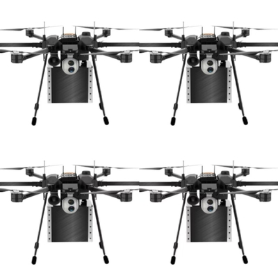 Aéronefs UAV à rotors multiples en réseau multi-mission Aéronefs personnels 10 kg Charge utile