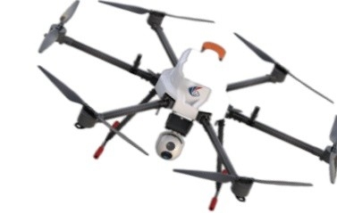Drone de contrôle à distance sans fil multi-usage avec six rotors 10m/s vitesse maximale