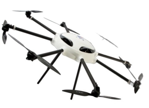 LT-M8FD UAV personnalisé à huit rotors en réseau pour l'inspection et la logistique